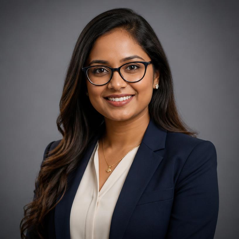 Portrait of Priya Pillay, Key Individual · Durban, who re3 passed on second attempt with Excell RE